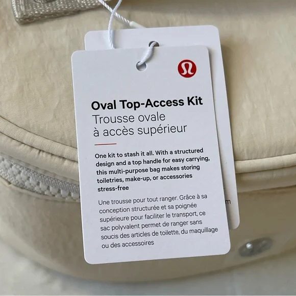 Lululemon Oval Top Access Kit Vol 3.5 L in White Opal - Picture 11 of 14
